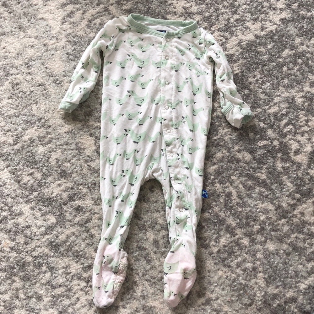 Kickee pants snap down classic footie pajamas